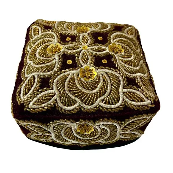 Vintage Traditional Embroidered Multicolor Uzbek Tajik Tubeteika Skullcap Hat - Picture 2 of 5